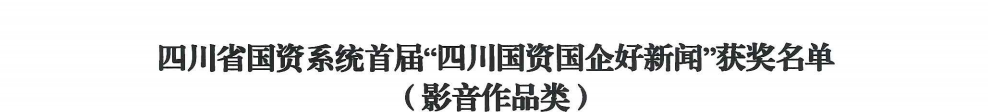 四川省ag尊龙登陆入口z6mg集团荣获首届“四川国资国企好新闻”银铜两奖